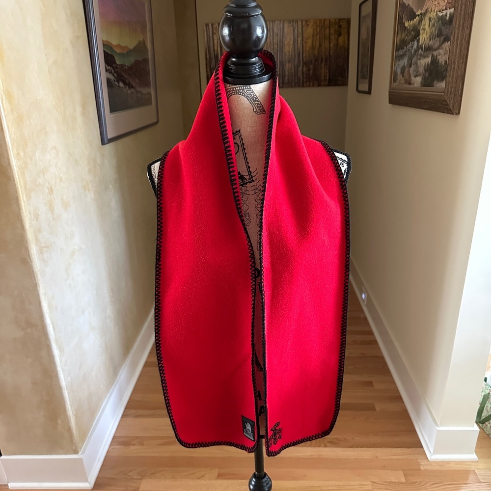 Native Northwest Red Fleece Winter Scarf